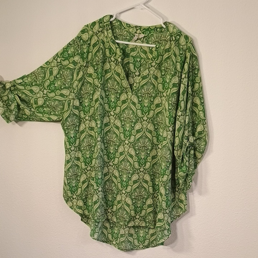 Cato Green Paisley Women's Blouse